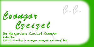 csongor czeizel business card